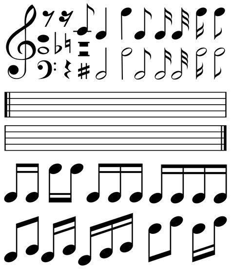 Printable Musical Notes
